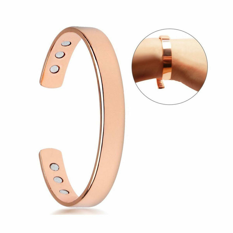 Magnetic Copper Bracelet Healing Bio Therapy Arthritis Pain Relief Bangle