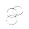 100 pcs Stainless Steel Keyring Split Metal Nickel Loop Hoop Key Holder Rings