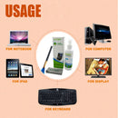 Laptop Screen TV LCD LED PC Monitor Cleaner Cleaning Kit With Microfibre Cloth