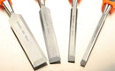 4 pcs Woodworking Carpenter Chrome Chisel Sets , sharpening, cleaning while others may have rubber or plastic grip