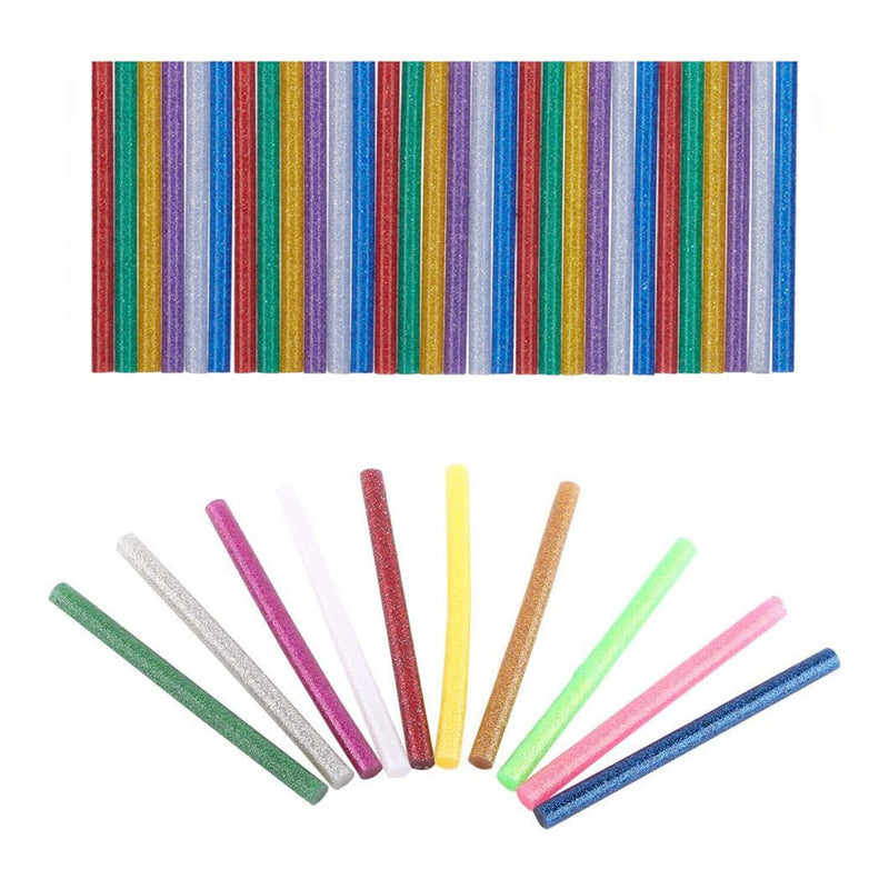Glitter Colour Glue Sticks 7mm x 100mm Long