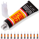 12-Pack of 3g Super Glue for Plastic, Glass, Wood, Rubber, and Metal"