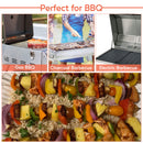 6pc BBQ Barbecue Sticks Metal Skewers Kebab Set for Perfectly Grilled Delights
