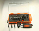 38 & 42 pcs Bits Socket set Mini Ratchet Wrench Kit box Bike Car Repair Tools