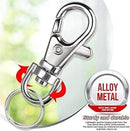 120 Pcs Chain Hoop Key Ring,  Metal Lobster Claw Clasp Swivel art craft