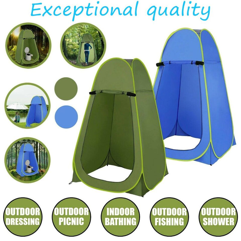 PORTABLE POP UP TENT OUTDOOR CAMPING TOILET SHOWER