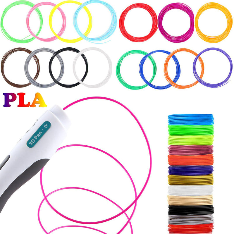 3D Pen Filament Refills PLA 1.75mm 20 Colors