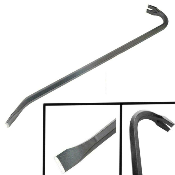 Heavy Duty 750mm Pry Bar Crowbar Wrecking Nail Remover Removal Puller Tool 30