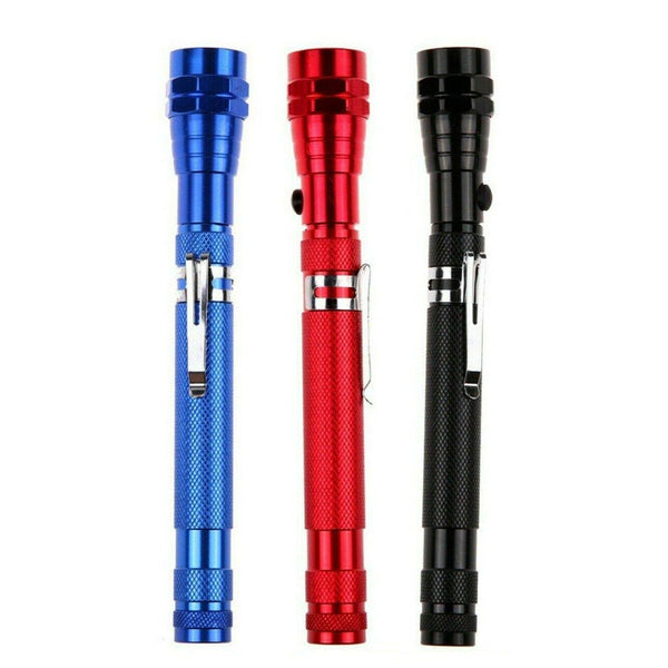 3 LED Telescopic LED Torch Flexible Neck 360 Degree Rotatable Bends Extendable