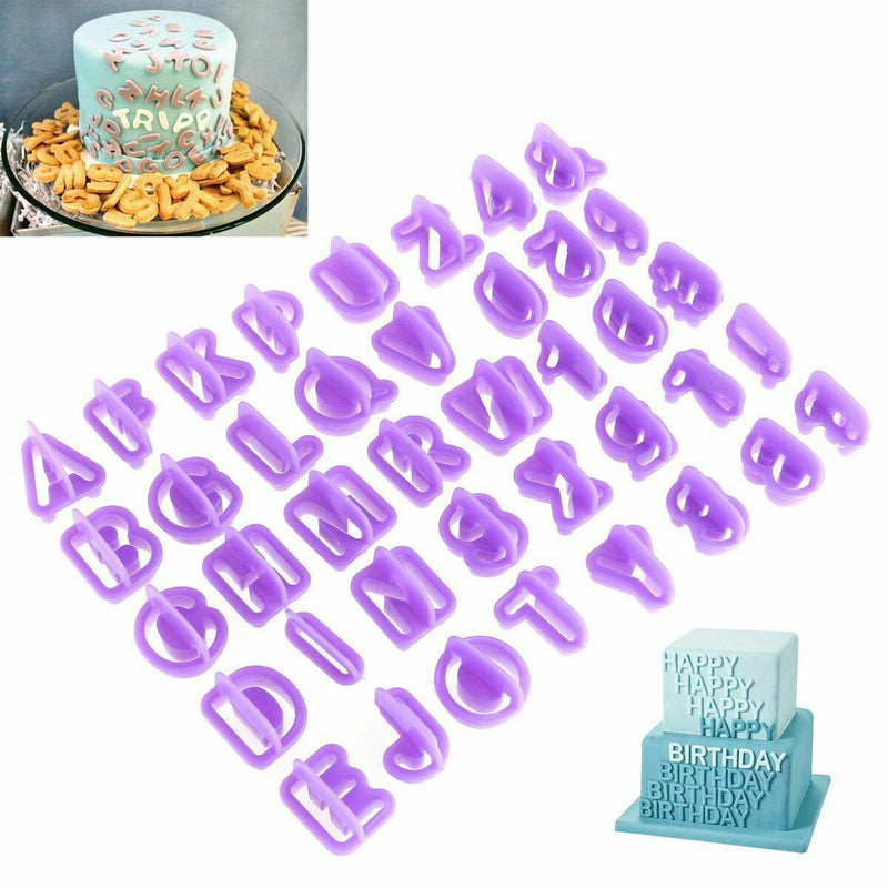 38 PCS Alphabet Number Letter Fondant Cake Decorating Set