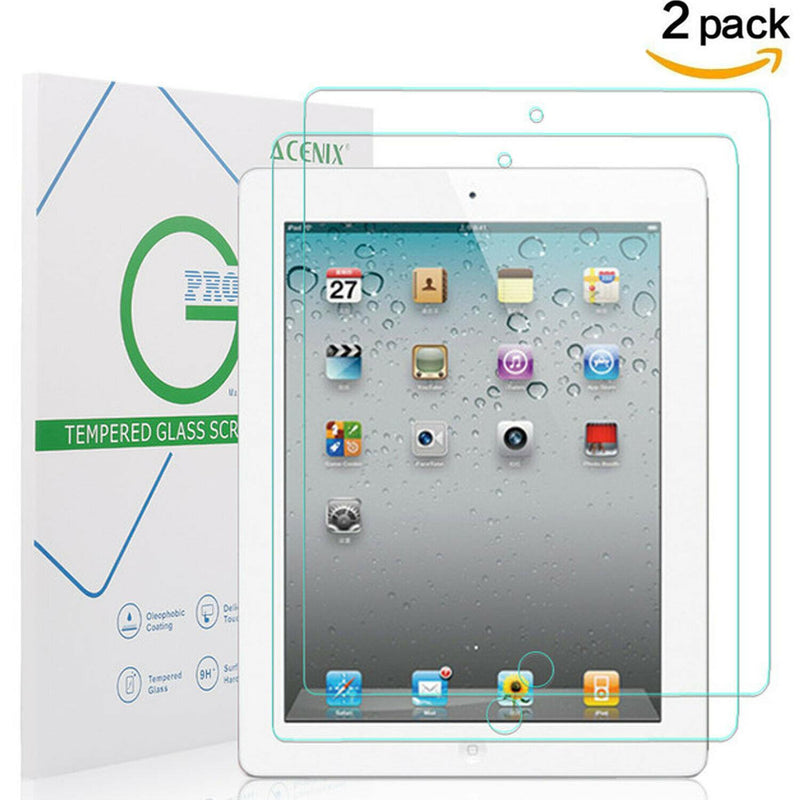 ACENIX [2 Pack] 9H HD Tempered Glass Screen Protector For Apple iPad 5/6 9.7''
