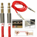 1M 3.5mm Jack to Jack Audio Aux Cable Auxiliary STEREO Lead For Car Mobile Phone