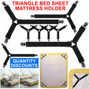 Triangle Bed Sheet Mattress Holder Fastener Grippers Clips  Straps
