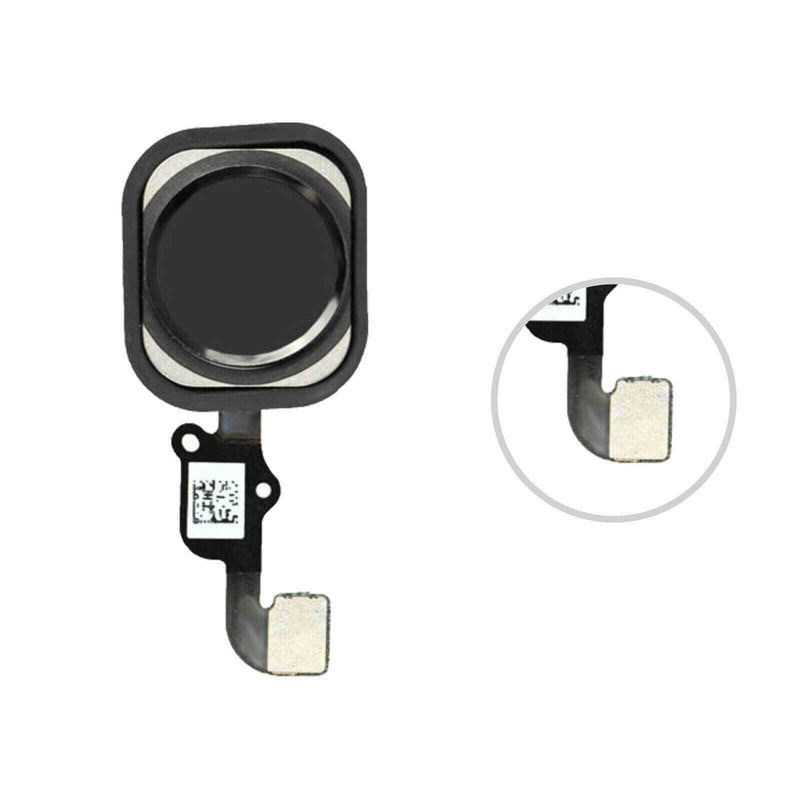 For iPhone 6 Plus Home Button Flex Main Menu Replacement with Gasket - Black