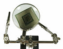 Helping Hands with Magnifier Lens & 2 Articulated Arms, 60mm