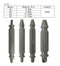 ACENIX New 4 Pcs Screw Speed Out Extractor Drill Bits Guide Set Screw Removal