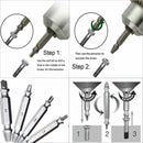 ACENIX New 4 Pcs Screw Speed Out Extractor Drill Bits Guide Set Screw Removal