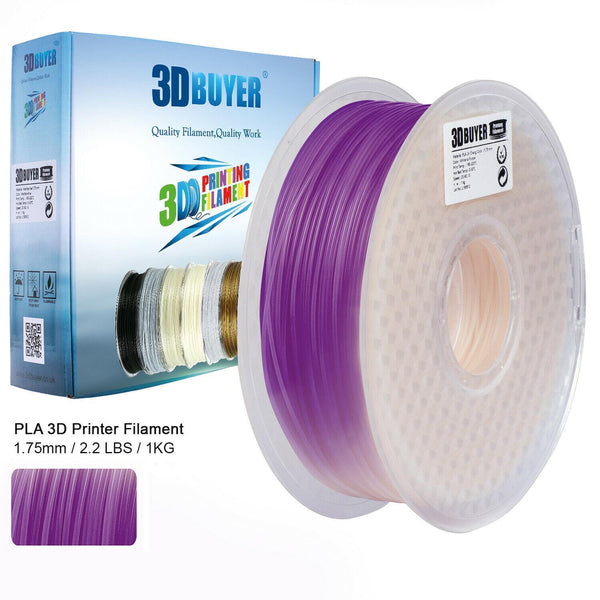 3DBUYER 3D Printer Filament, PLA 1.75mm, UV/Sunlight Color Change, 1KG.