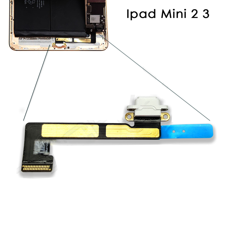 iPad Mini 2 iPad Mini 3 Charging Port Flex Charger Connector Cable White