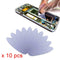 10Pcs Plastic Card Pry Opening Scraper Mobile Phone Glued LCD Screen Repair Tool