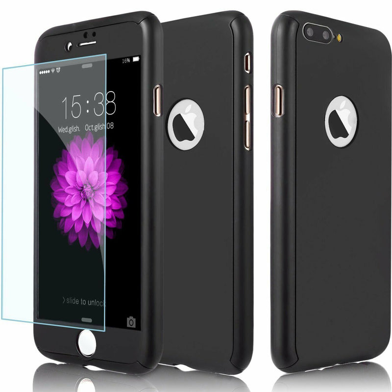 Hybrid 360° Tempered Glass Cover For Apple iPhone 6 Plus
