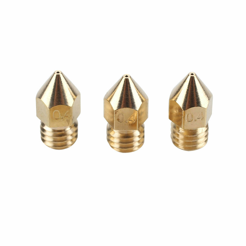 5pcs Creality 3D Printer Extruder Brass Nozzle 0.4mm 1.75mm For CR-10 / 10S
