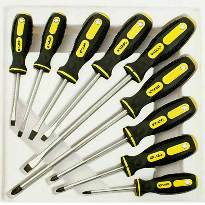 9pc Insulated Precision Magnetic Screwdriver Tool Set Phillips Slotted Torx Tips