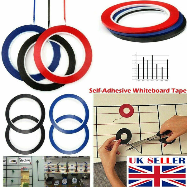 Self Adhesive Whiteboard 3mm Grid Gridding Marking Tape Non Magnetic Fine Tapes