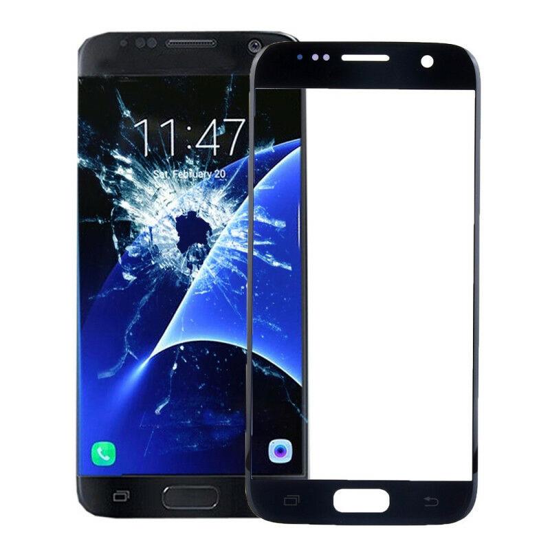 SAMSUNG GALAXY S7 Black Replacement Screen Front Glass lens Repair Kit+ 2mm Tape