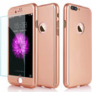 Hybrid 360° Tempered Glass Cover For Apple iPhone 6 & 6s