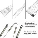 3 PC BBQ Tools Set Stainless Steel with Long Handles