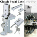 Car Stainless Brake Clutch Pedal Lock Steering Wheel Lock Security Anti-Theft UK