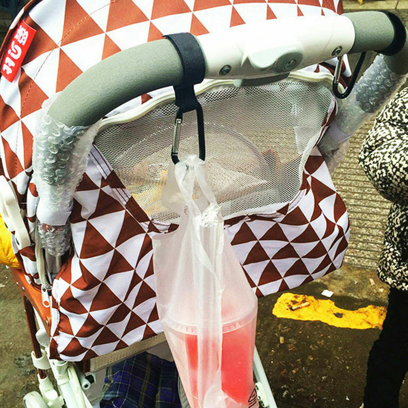 2x Universal Buggy Mummy Clips Pram Pushchair Shopping Bag Hook