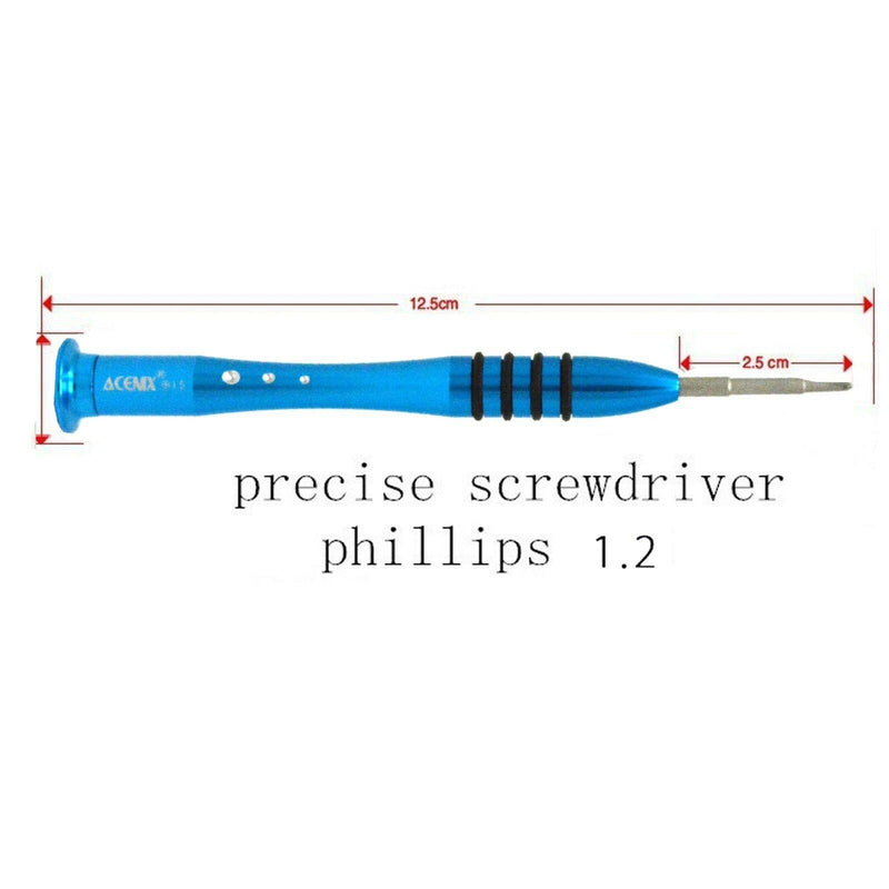 Cross Head Precision 1.2mm Blue Metal Phillips Screwdriver Metal Tool for iPhone