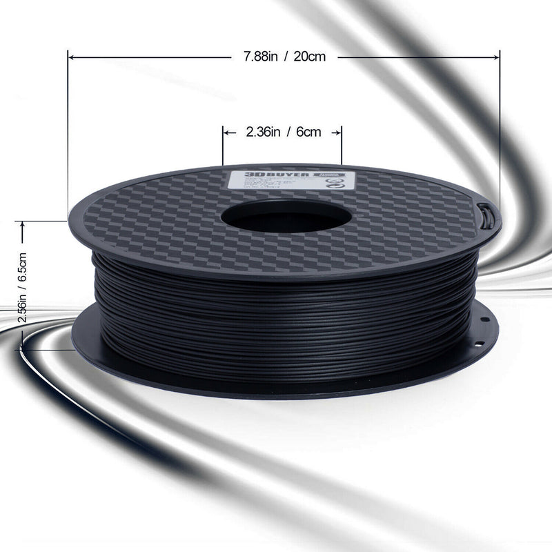 Black Carbon Fiber PLA 3D Printer Filament