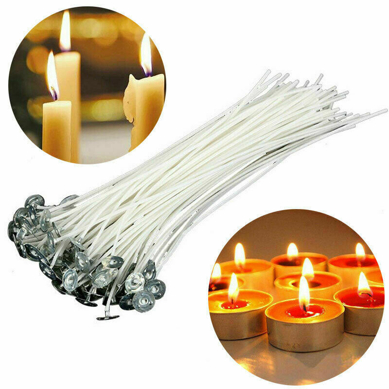 150mm Pre Waxed Candle Wicks With Sustainers | Craft Candle Making