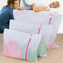 3 x Zipped Laundry Washing Mesh Net Bra Bag | Underwear Washing Bag